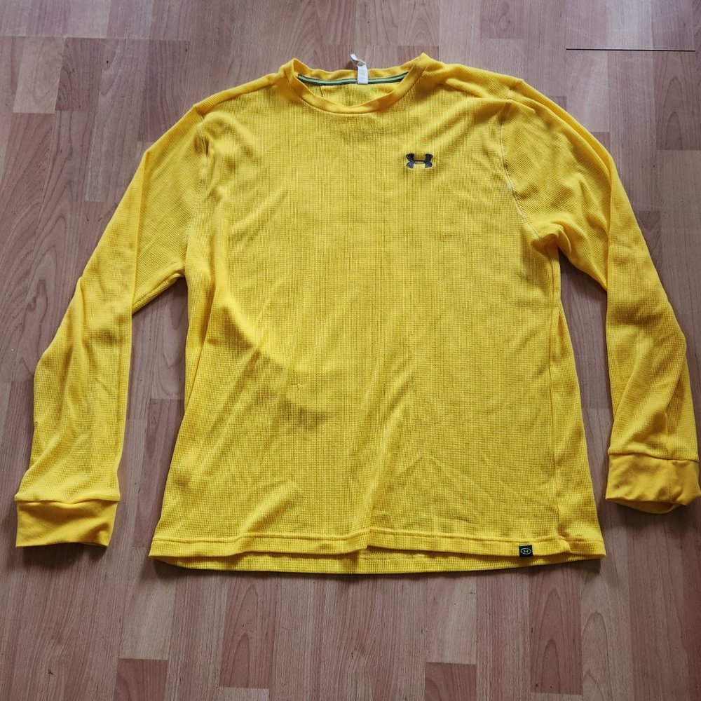 Under Armour Men's Yellow Long Sleeve Thermal Shirt